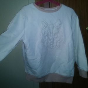 White winter sweater for boys and girls